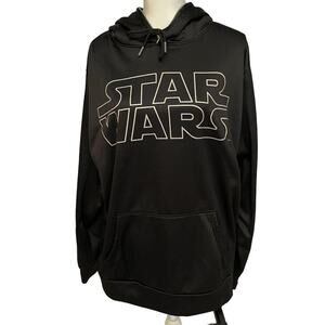 Star Wars Black Hoodie Sweatshirt Jacket Front Pockets Size XL (46/48)